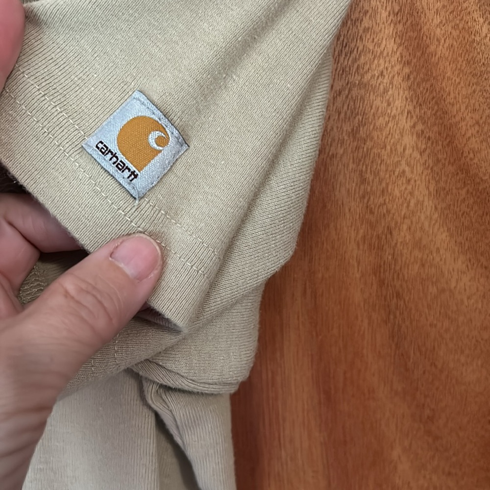 **3/$15** Women’s Carhartt t shirt. Size large. Carhartt logo o. Front. - Picture 3 of 5